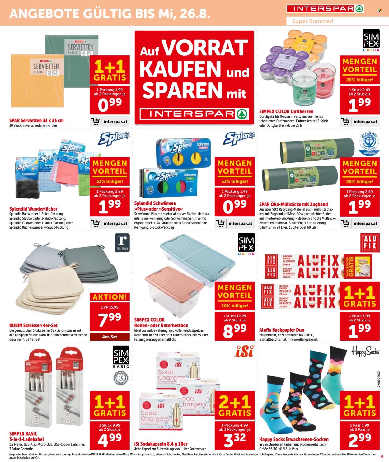 Angebote INTERSPAR - 6.8.2026 - 12.8.2026. Seite 13
