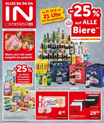 Angebote INTERSPAR - 13.8.2026 - 26.8.2026.