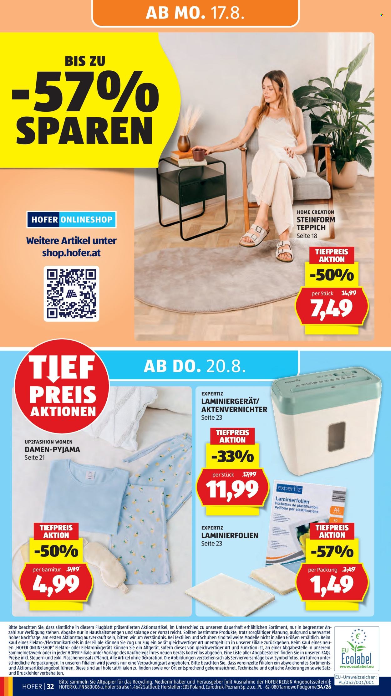 Angebote Hofer - 12.8.2026 - 20.8.2026. Seite 48