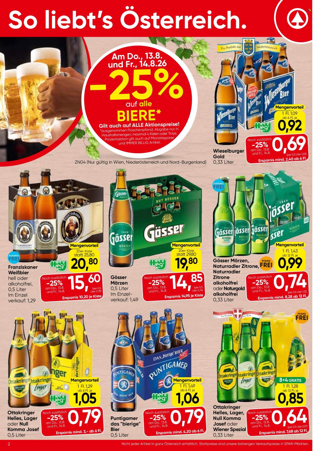 Angebote SPAR - 13.8.2026 - 26.8.2026. Seite 2