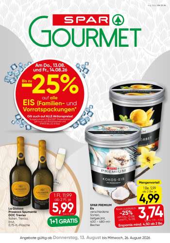 Angebote SPAR - 13.8.2026 - 26.8.2026.