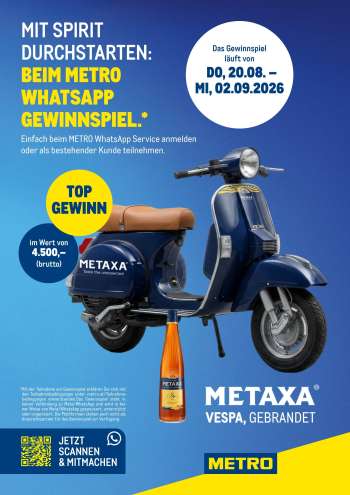 Angebote Metro - 20.8.2026 - 2.9.2026.