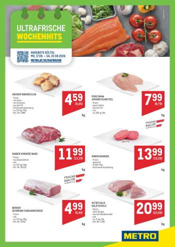 Angebote Metro - 17.8.2026 - 22.8.2026.