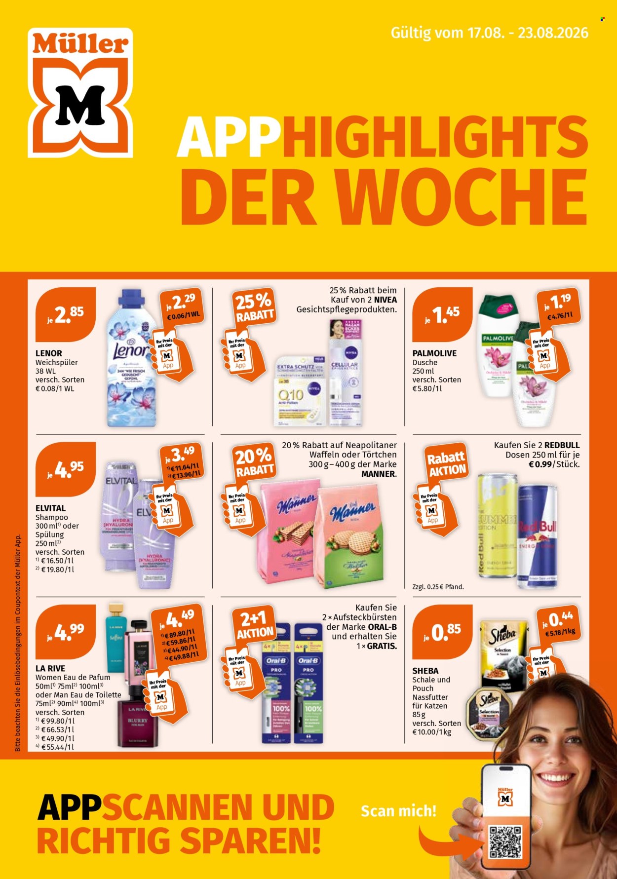 Angebote Müller - 17.8.2026 - 23.8.2026. Seite 1