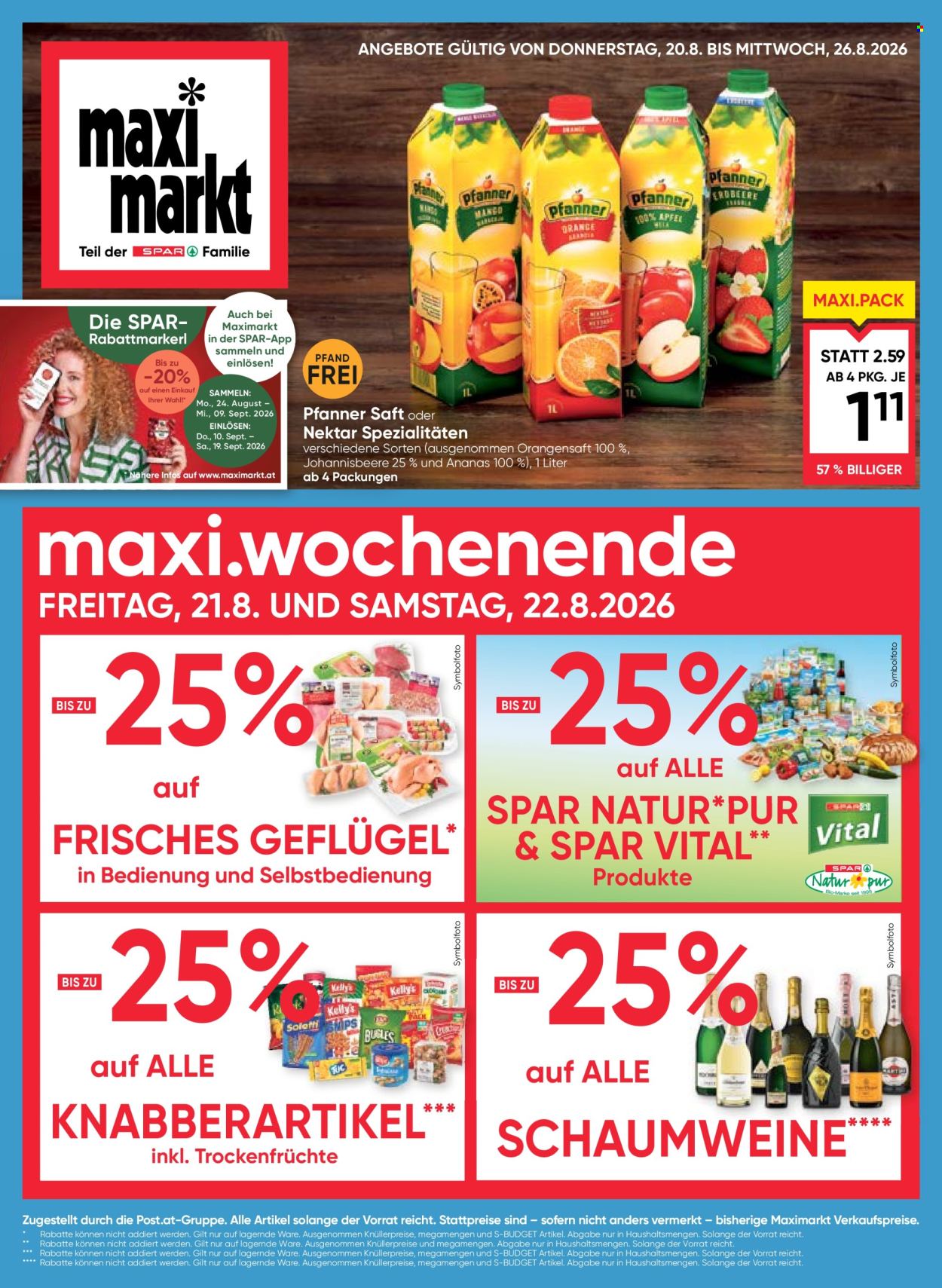 Angebote Maximarkt - 20.8.2026 - 26.8.2026. Seite 1