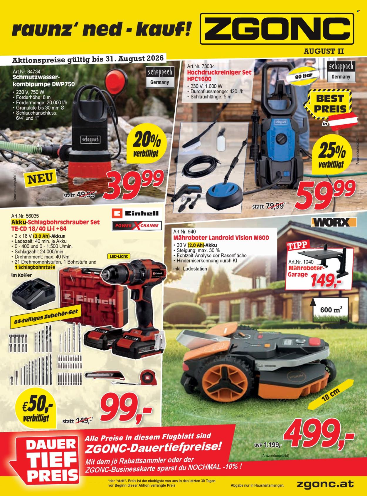 Angebote Zgonc - 18.8.2026 - 31.8.2026. Seite 1