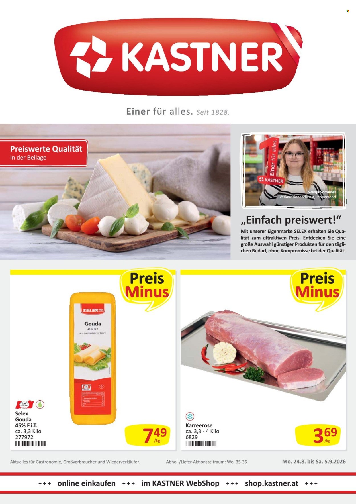 Angebote KASTNER - 24.8.2026 - 5.9.2026. Seite 1