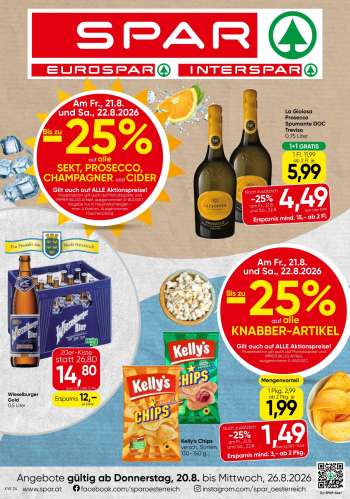 Angebote INTERSPAR - 20.8.2026 - 26.8.2026.