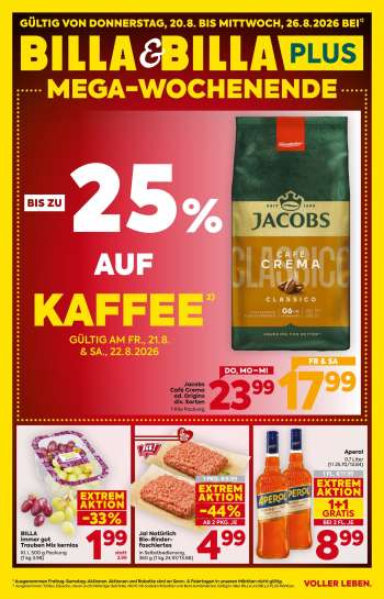 Angebote Billa Plus - 20.8.2026 - 26.8.2026.