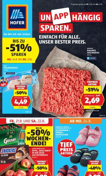 Angebote Hofer - 21.8.2026 - 27.8.2026.