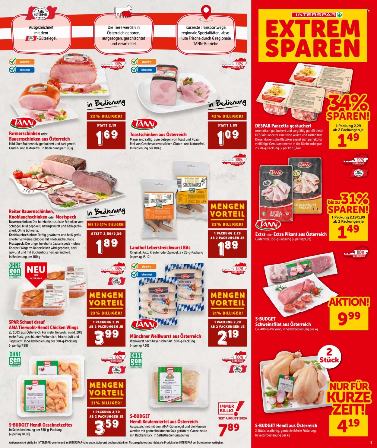 Angebote INTERSPAR - 27.8.2026 - 9.9.2026. Seite 5