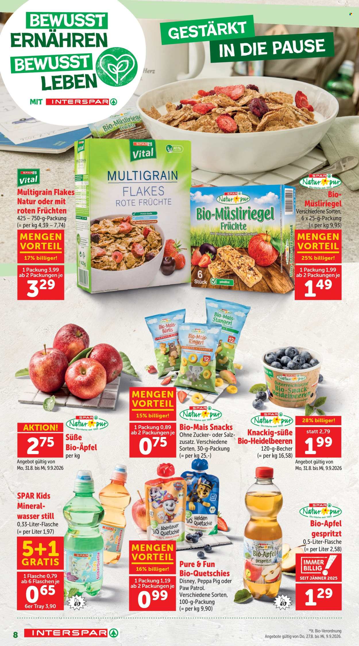 Angebote INTERSPAR - 27.8.2026 - 9.9.2026. Seite 8