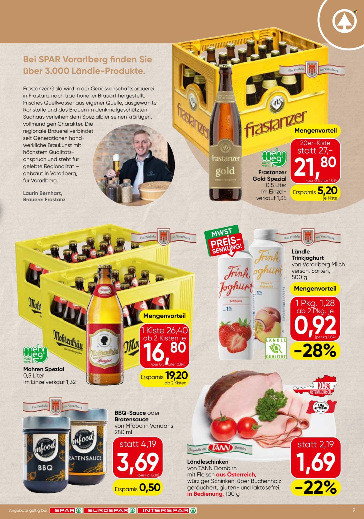 Angebote SPAR - 27.8.2026 - 9.9.2026. Seite 9
