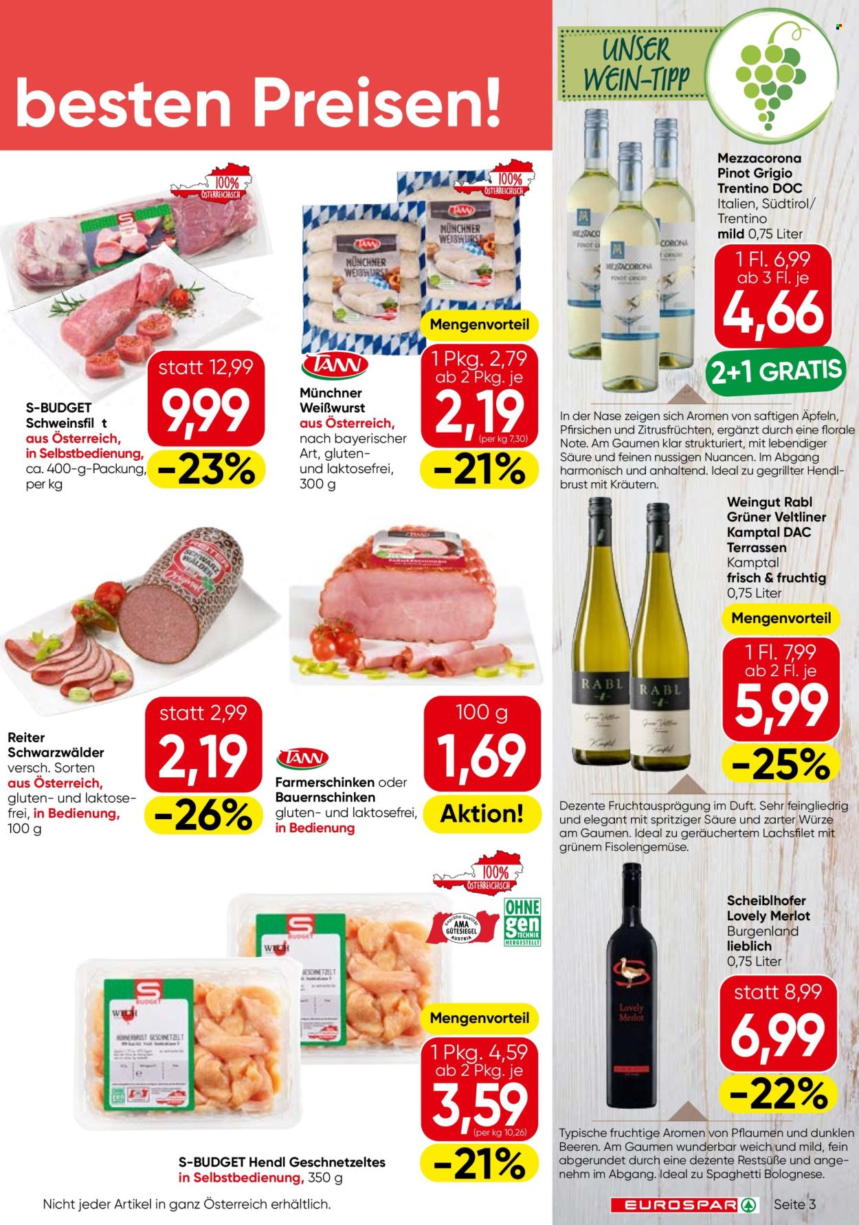 Angebote EUROSPAR - 27.8.2026 - 9.9.2026. Seite 3