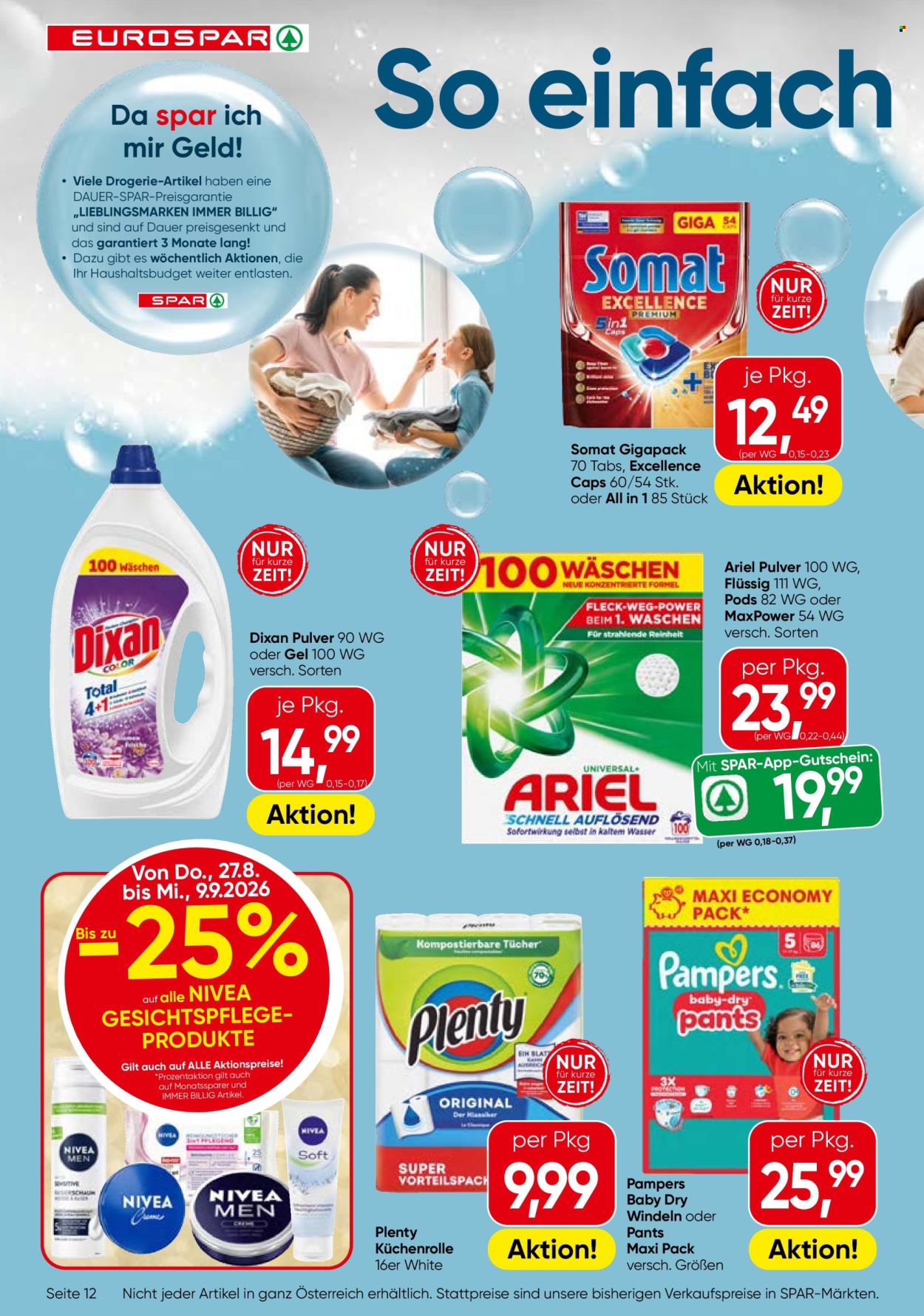 Angebote EUROSPAR - 27.8.2026 - 9.9.2026. Seite 12
