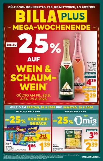 Angebote Billa Plus - 27.8.2026 - 2.9.2026.