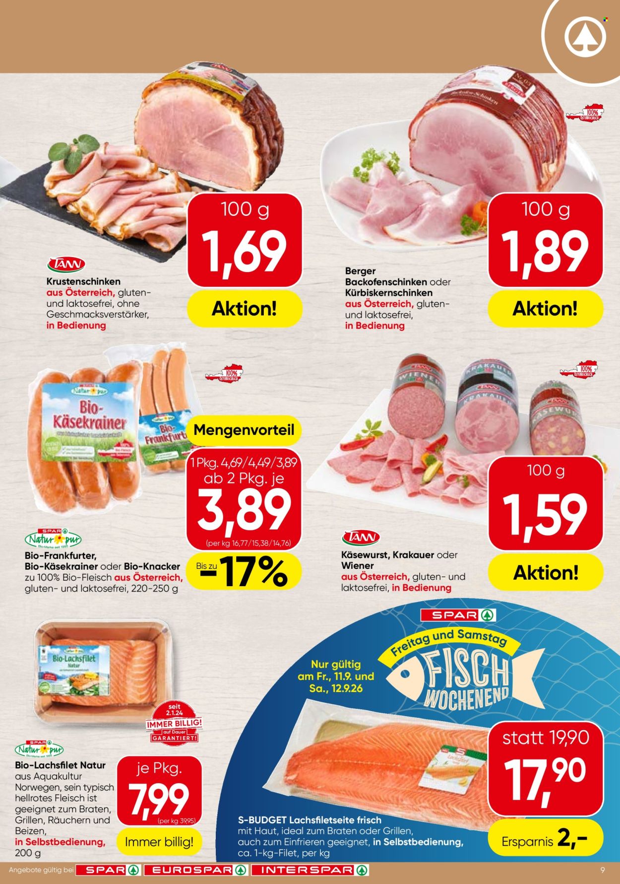 Angebote SPAR - 10.9.2026 - 23.9.2026. Seite 9