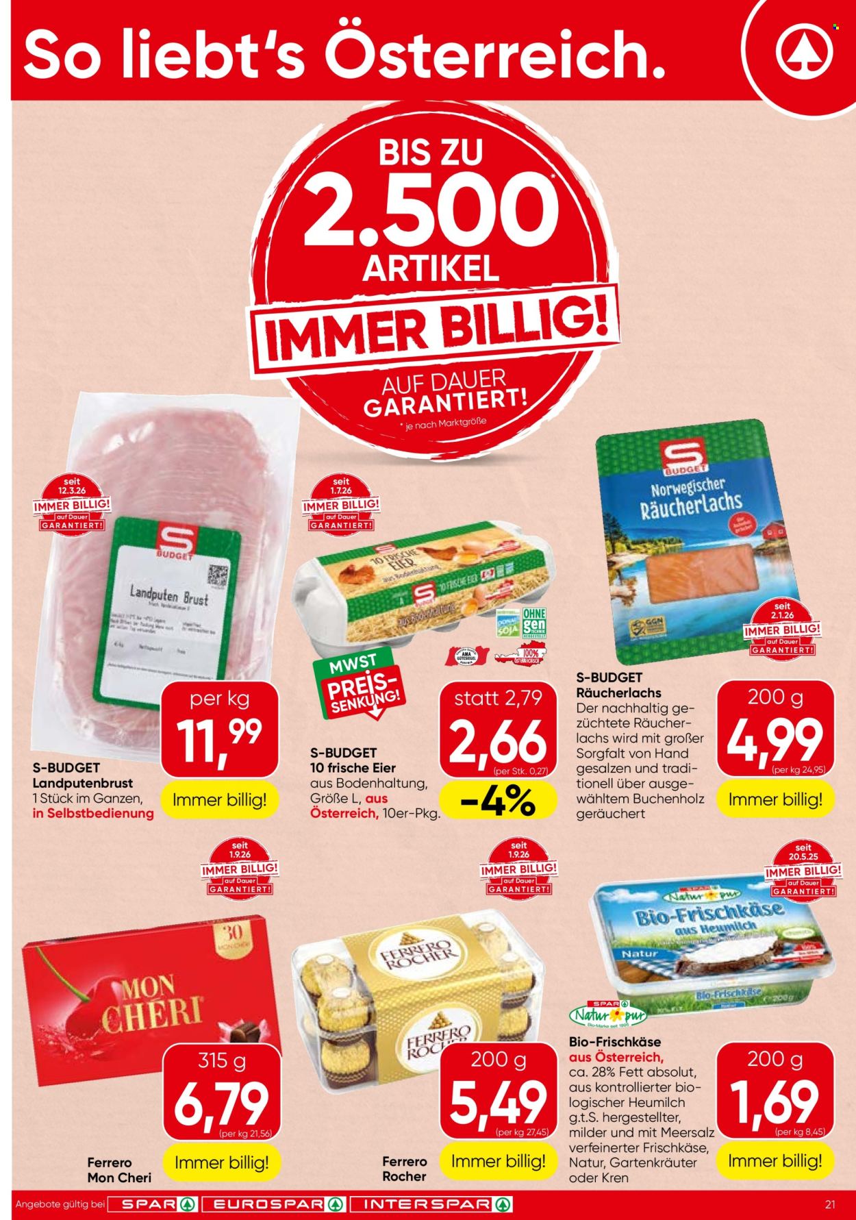 Angebote SPAR - 10.9.2026 - 23.9.2026. Seite 21
