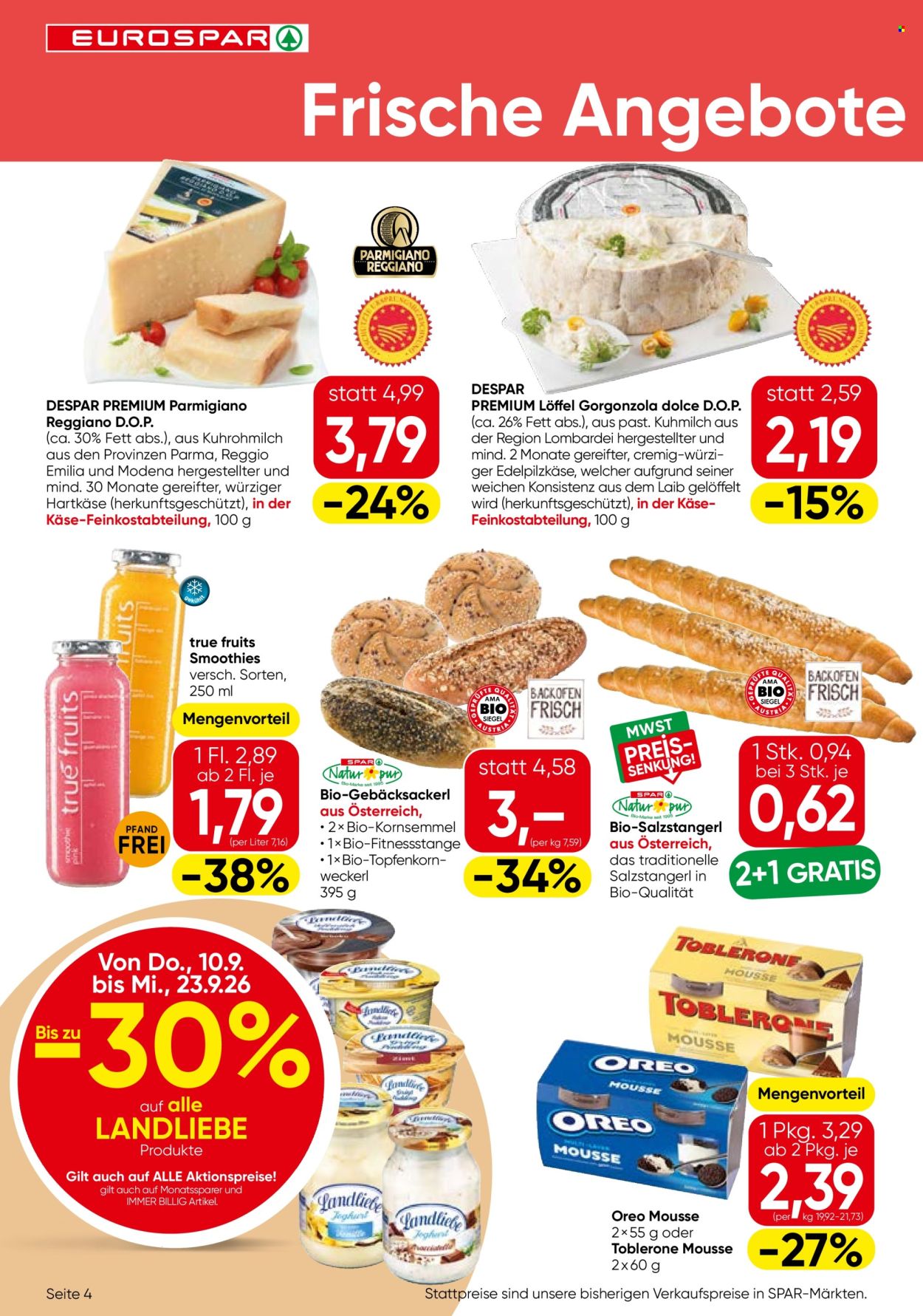 Angebote EUROSPAR - 10.9.2026 - 23.9.2026. Seite 4