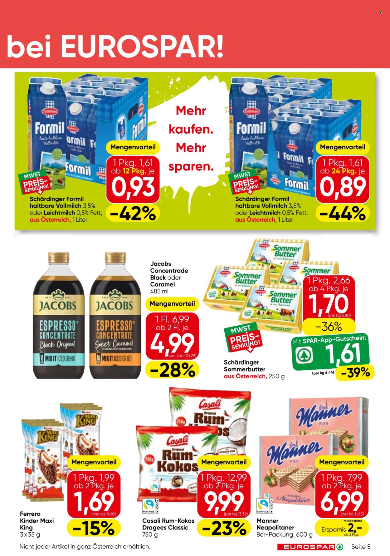 Angebote EUROSPAR - 10.9.2026 - 23.9.2026. Seite 5