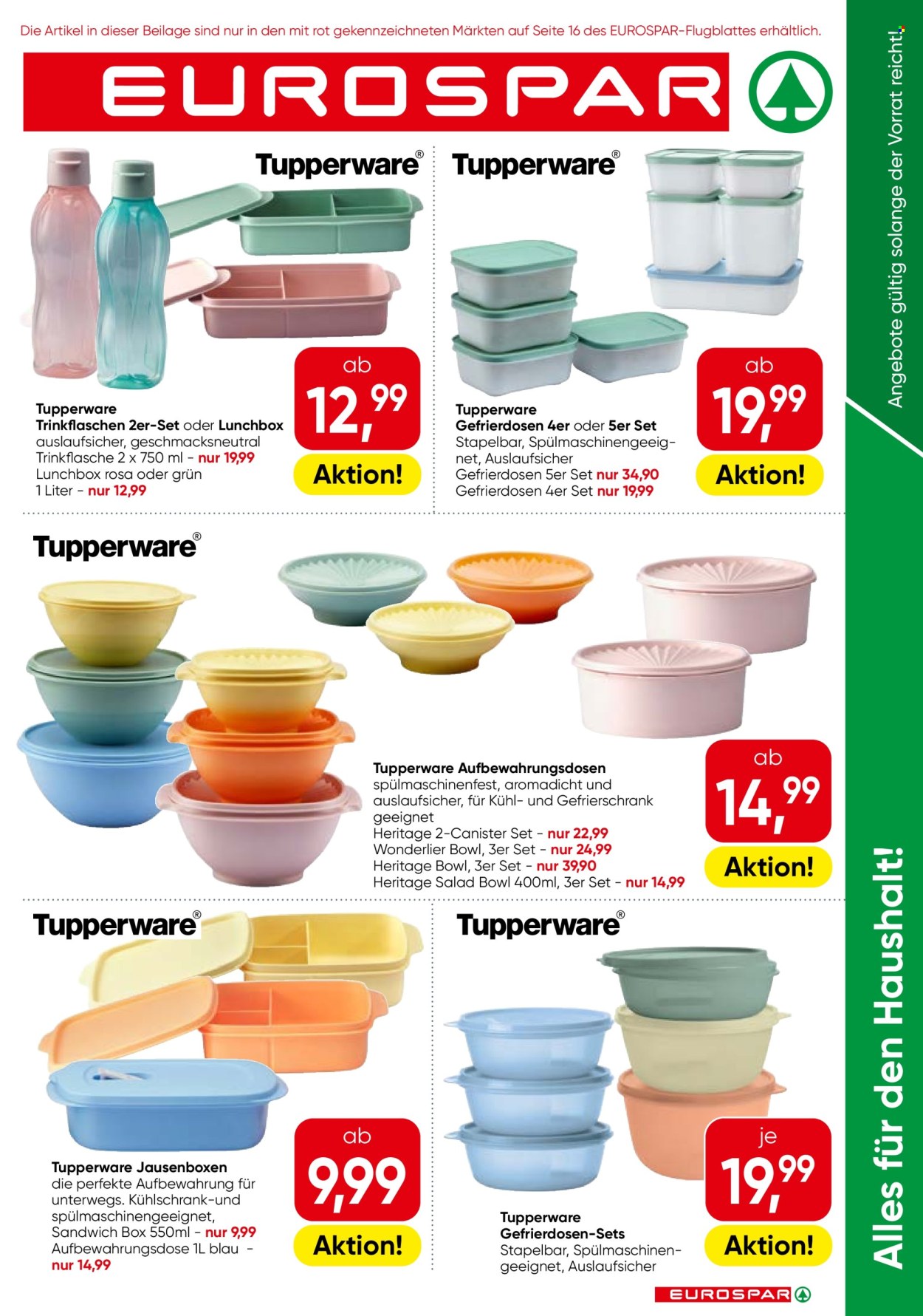 Angebote EUROSPAR - 10.9.2026 - 23.9.2026. Seite 1
