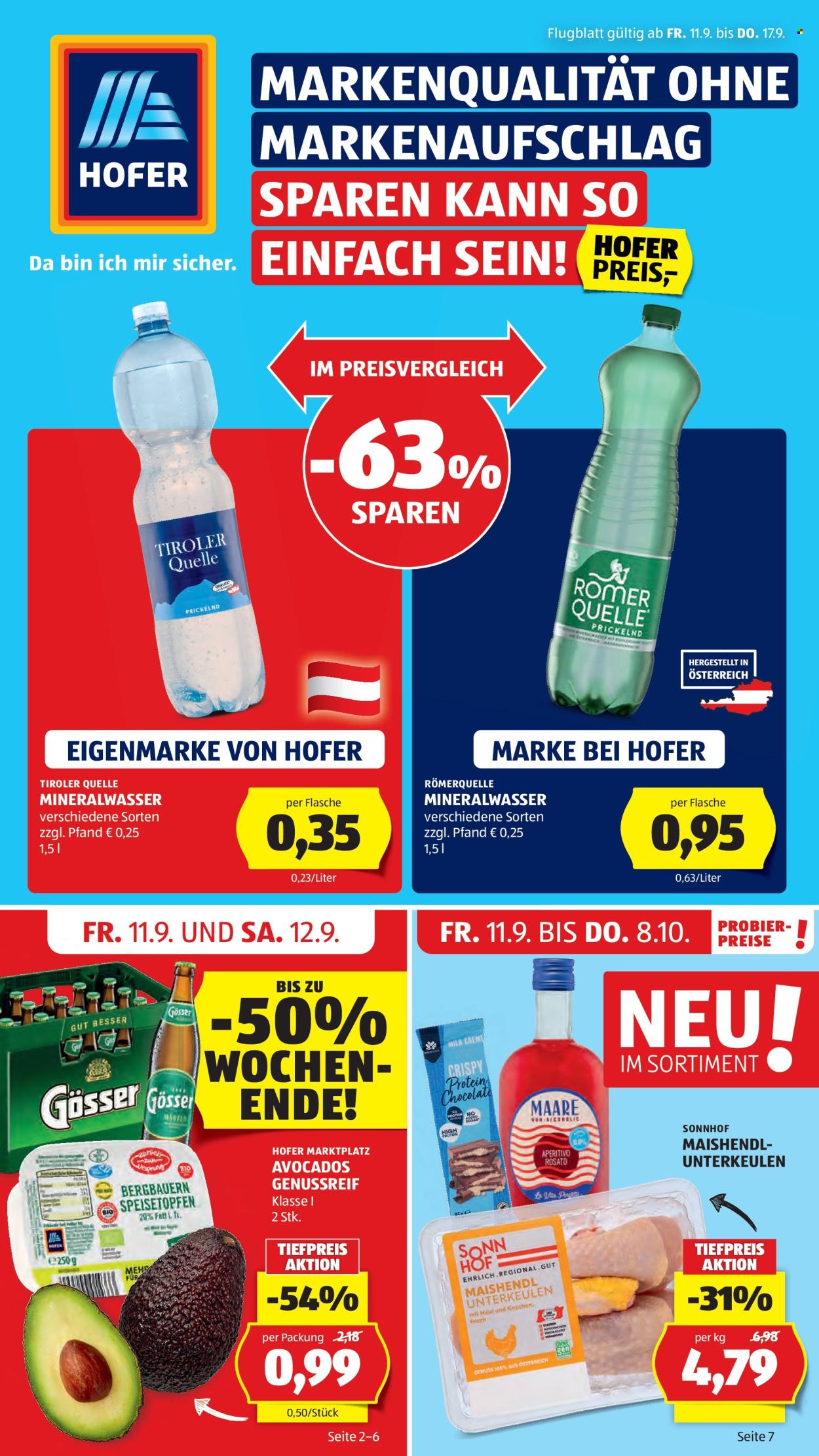 Angebote Hofer - 11.9.2026 - 17.9.2026. Seite 1