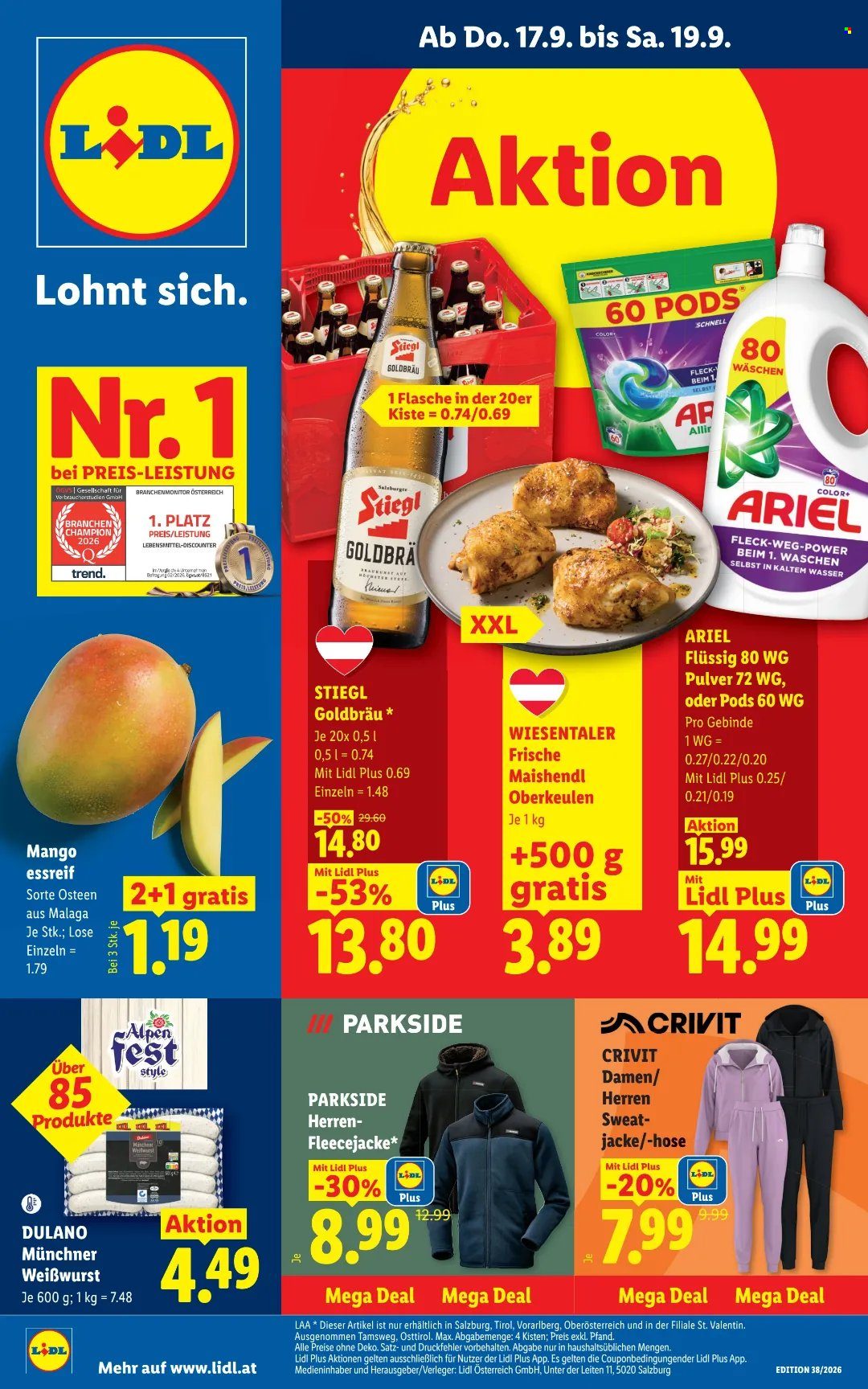 Angebote Lidl - 17.9.2026 - 23.9.2026. Seite 1