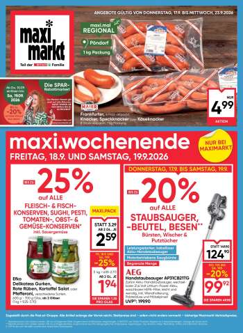 Angebote Maximarkt - 17.9.2026 - 23.9.2026.