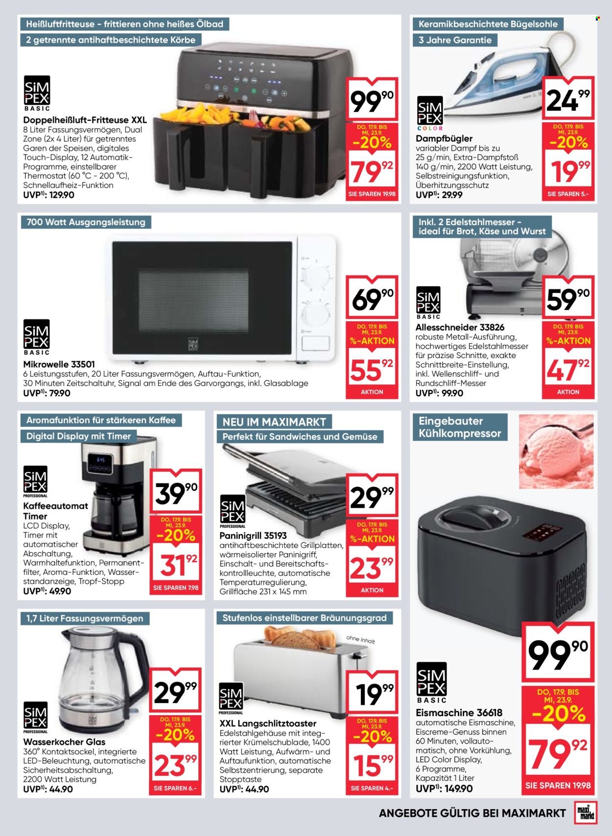 Angebote Maximarkt - 17.9.2026 - 23.9.2026. Seite 17