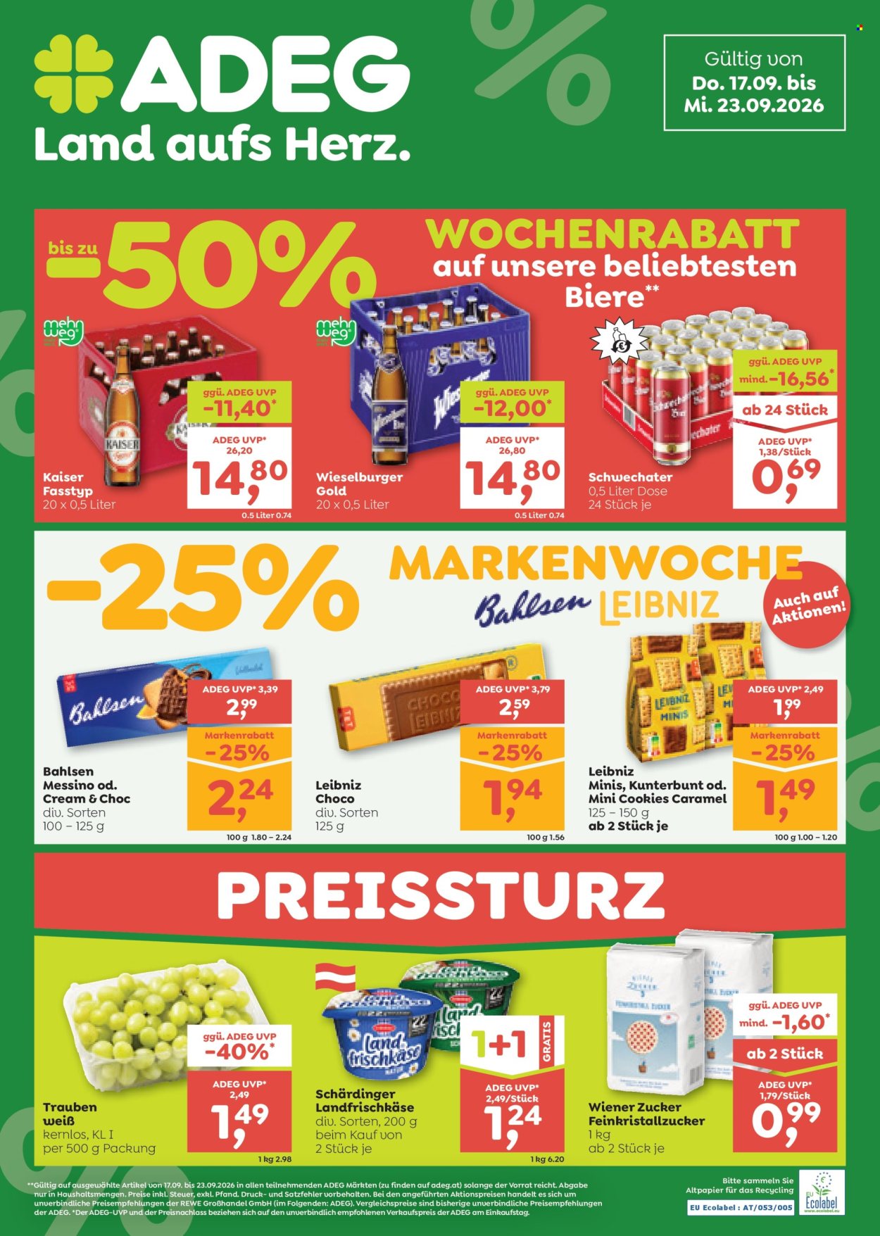 Angebote ADEG - 17.9.2026 - 23.9.2026. Seite 1