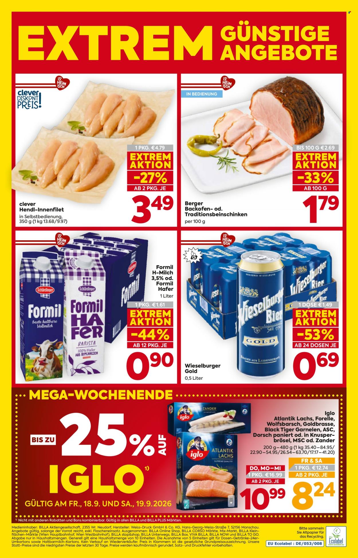 Angebote Billa - 17.9.2026 - 23.9.2026. Seite 16