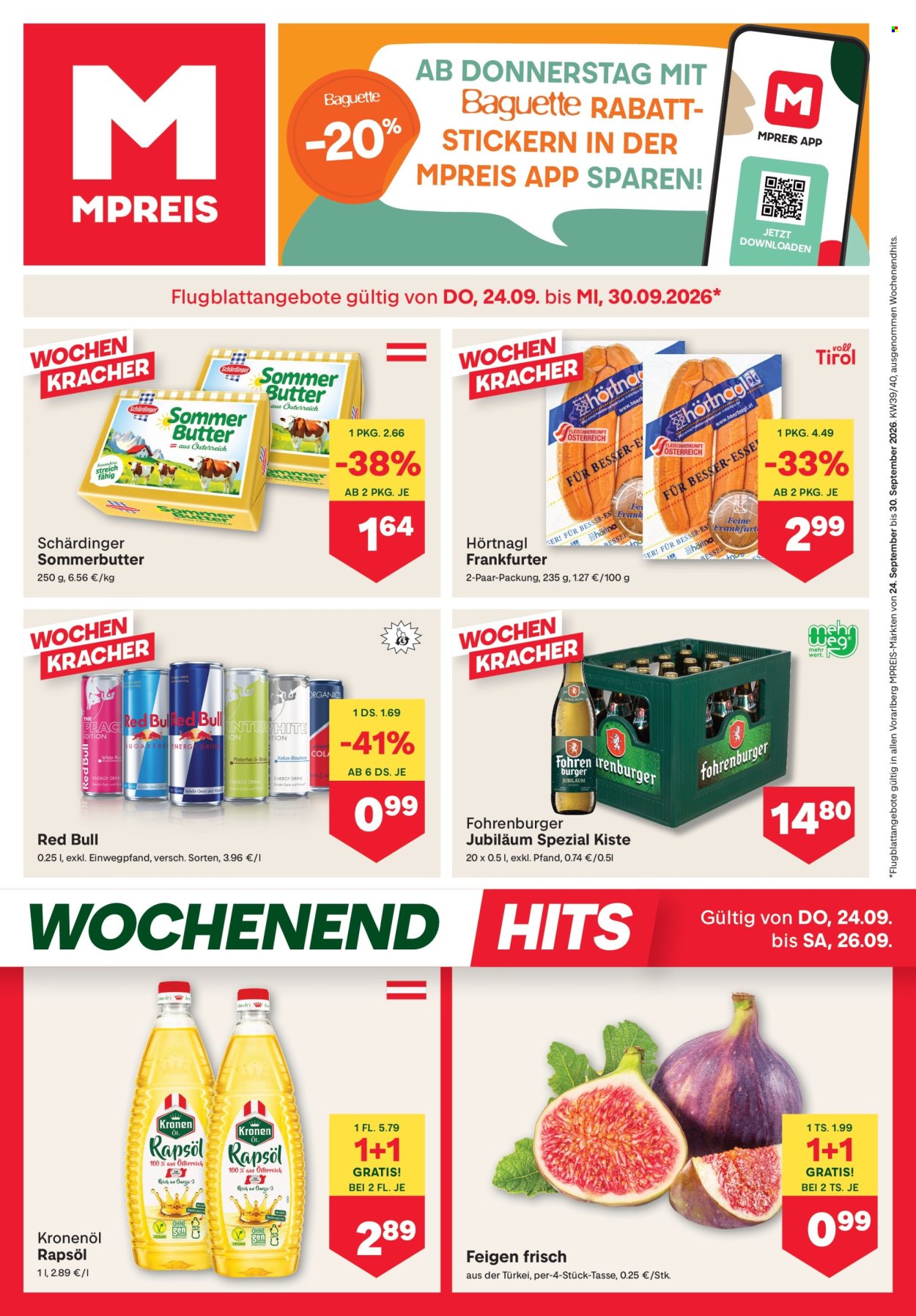 Angebote MPREIS - 24.9.2026 - 30.9.2026. Seite 1