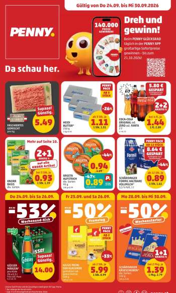 Angebote Penny - 24.9.2026 - 30.9.2026.