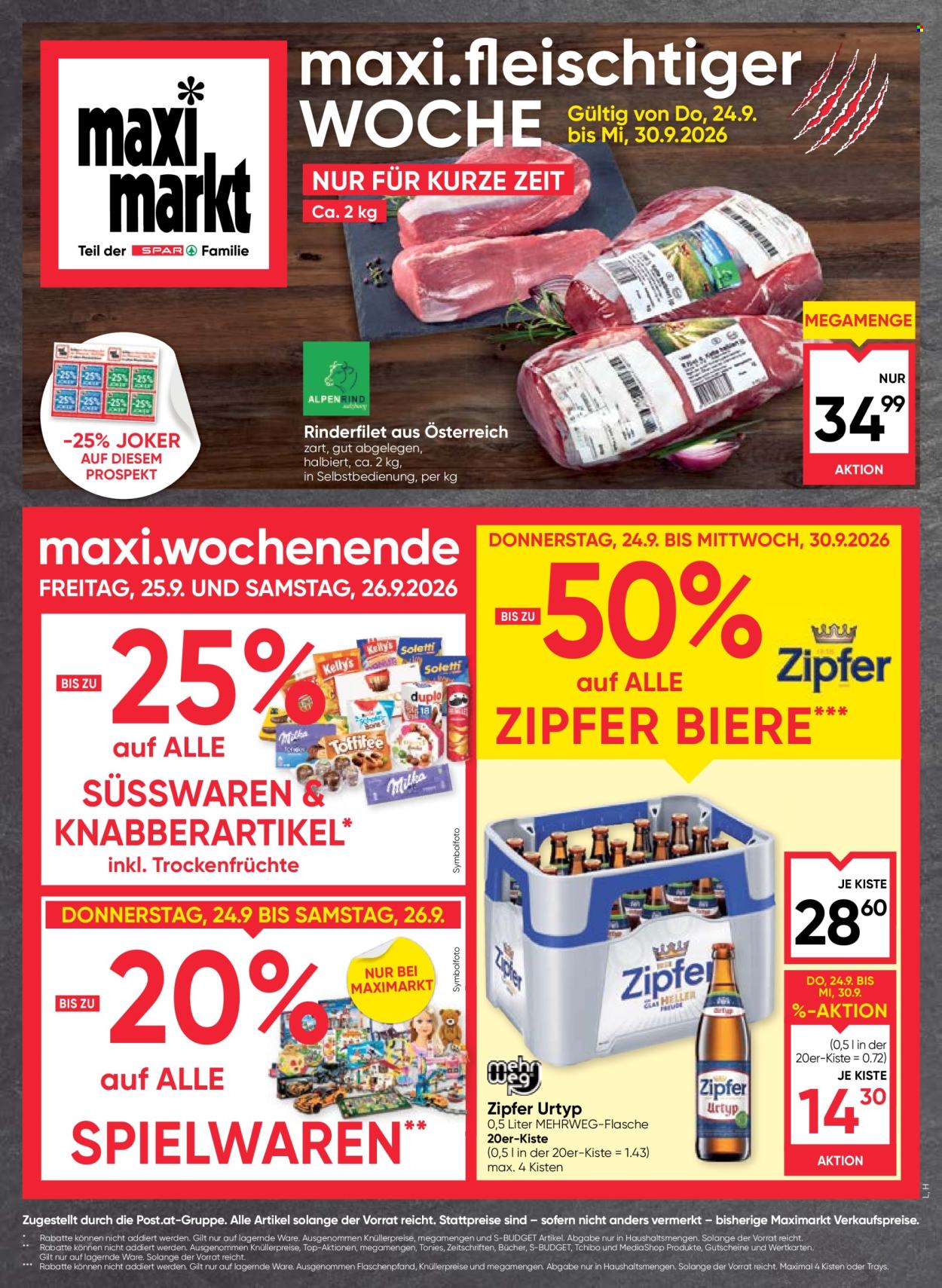 Angebote Maximarkt - 24.9.2026 - 30.9.2026. Seite 1