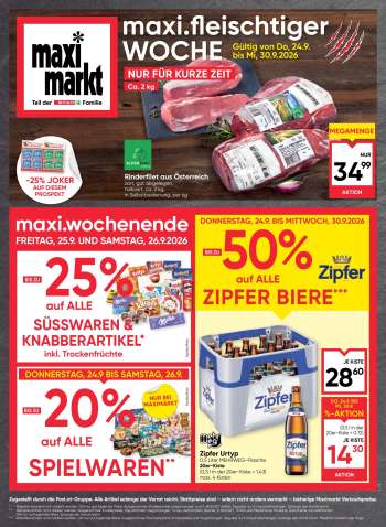 Angebote Maximarkt - 24.9.2026 - 30.9.2026.