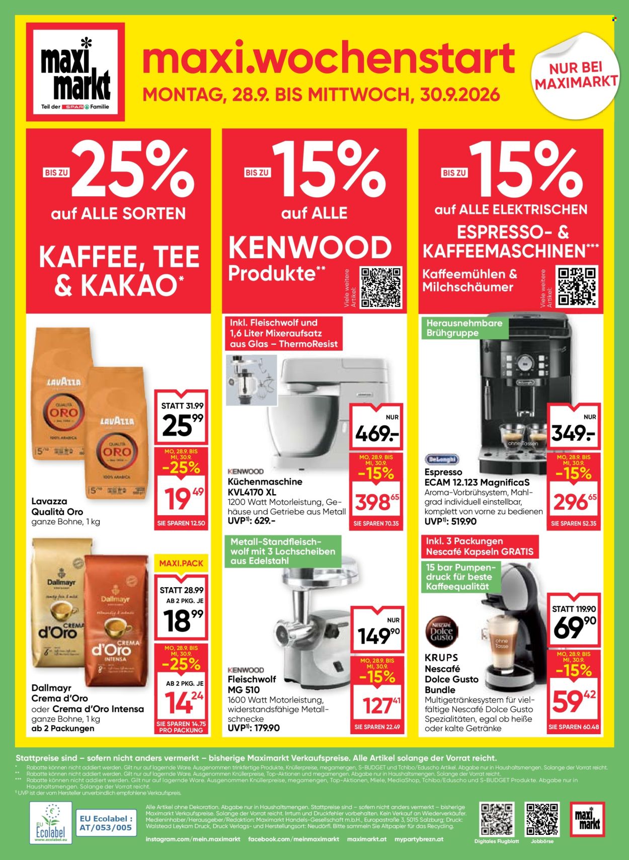 Angebote Maximarkt - 24.9.2026 - 30.9.2026. Seite 28