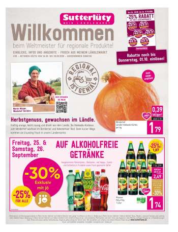 Angebote Sutterlüty - 24.9.2026 - 30.9.2026.