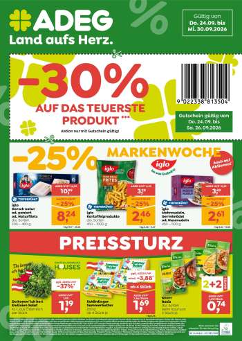 Angebote ADEG - 24.9.2026 - 30.9.2026.
