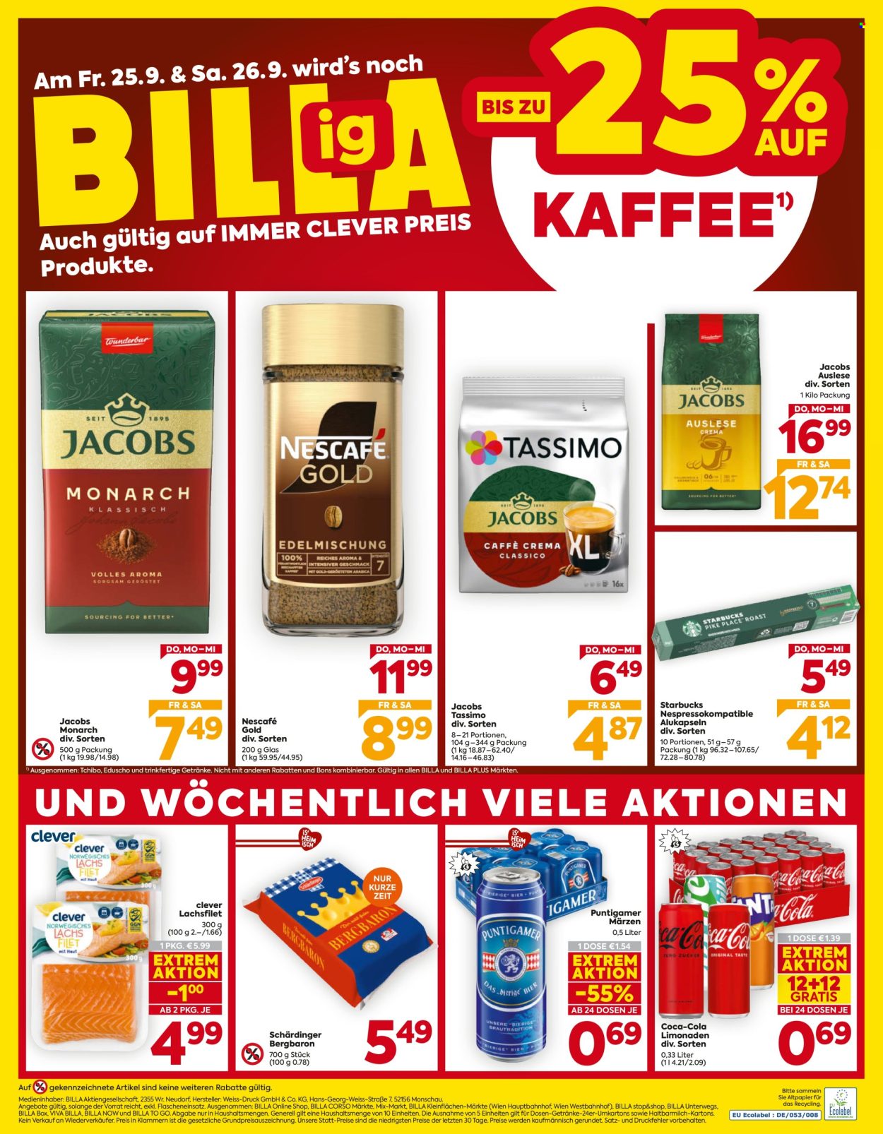 Angebote Billa - 24.9.2026 - 30.9.2026. Seite 16