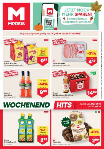Angebote MPREIS - 1.10.2026 - 7.10.2026.