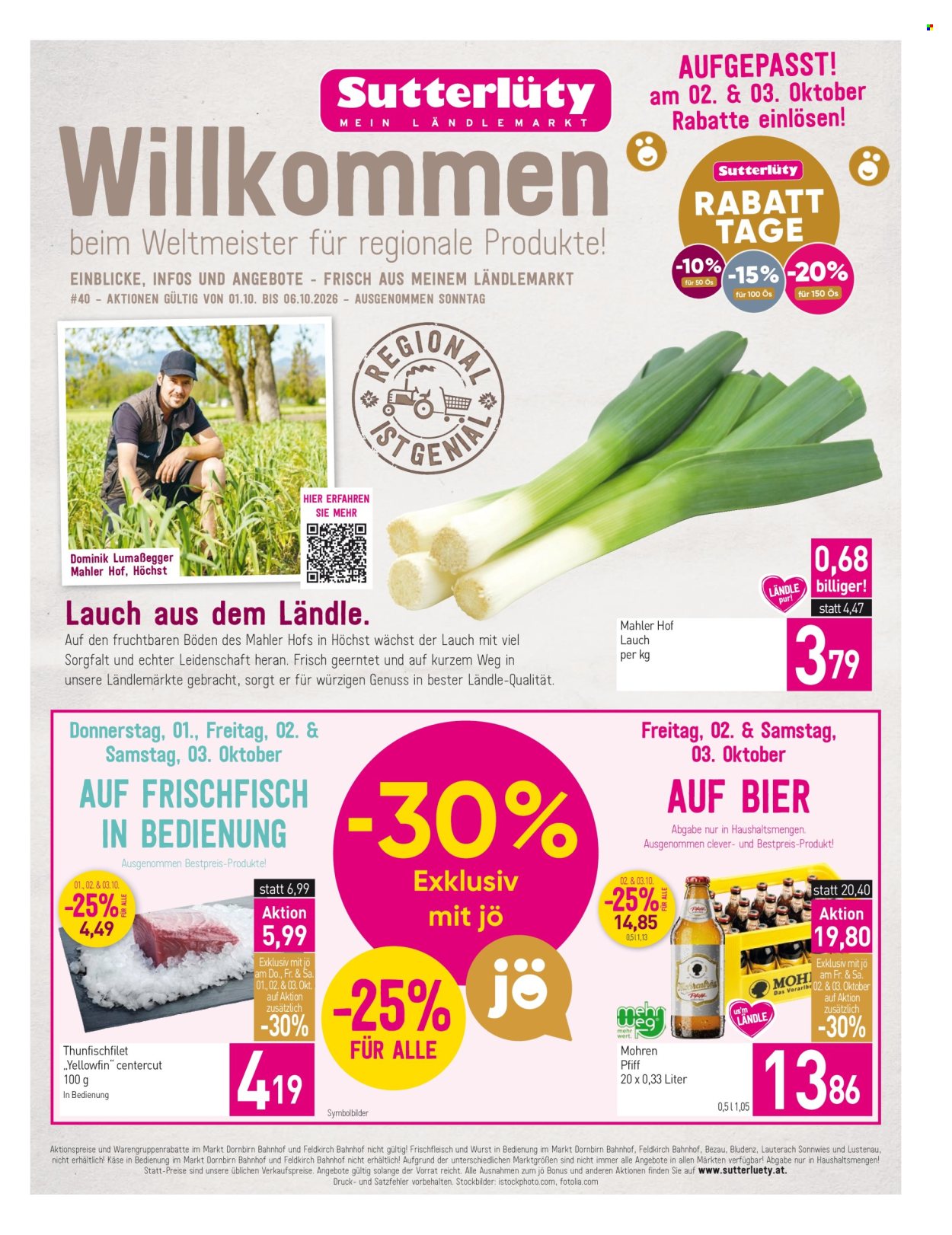 Angebote Sutterlüty - 1.10.2026 - 6.10.2026. Seite 1
