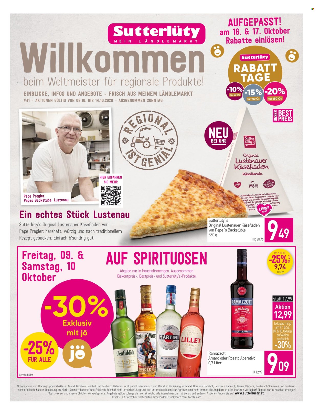 Angebote Sutterlüty - 8.10.2026 - 14.10.2026. Seite 1