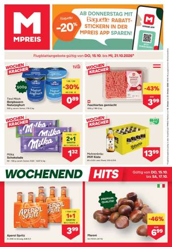 Angebote MPREIS - 15.10.2026 - 21.10.2026.