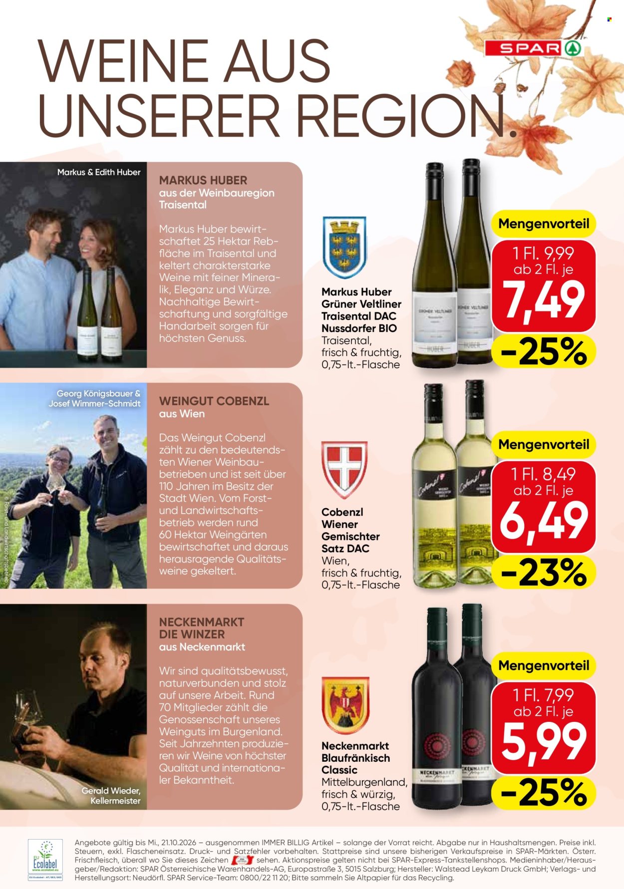 Angebote SPAR - 8.10.2026 - 21.10.2026. Seite 8