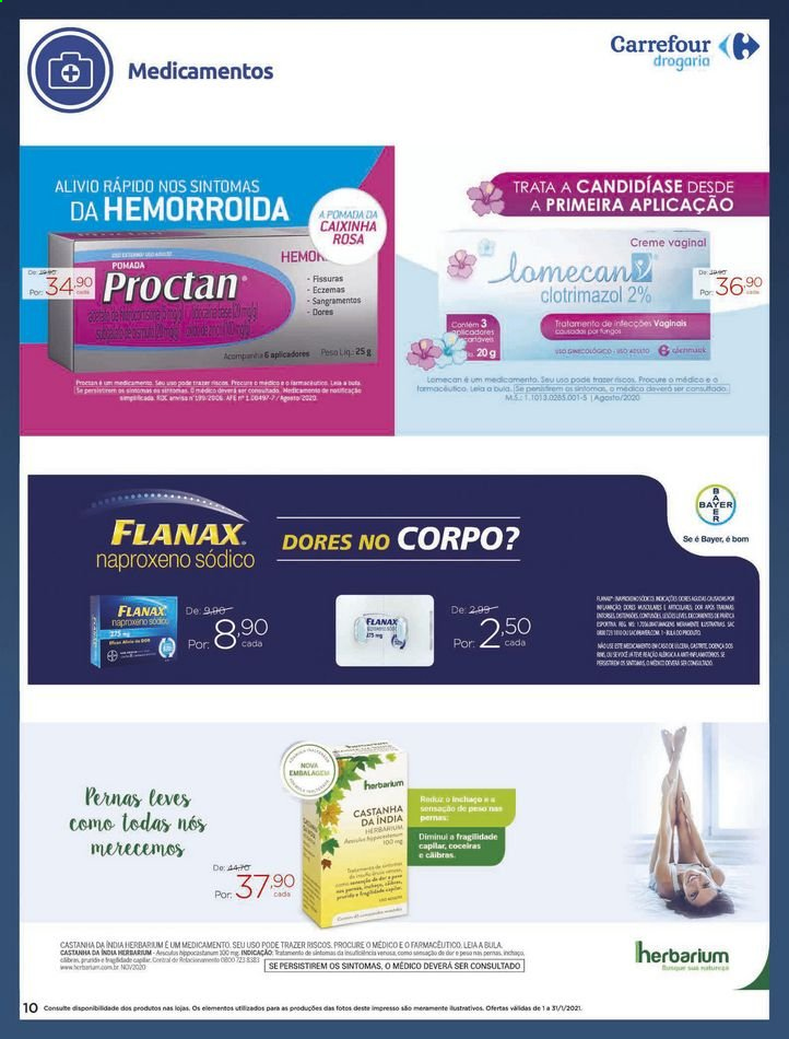 Folheto Carrefour Drogaria - 01/01/2021 - 31/01/2021. Página 10