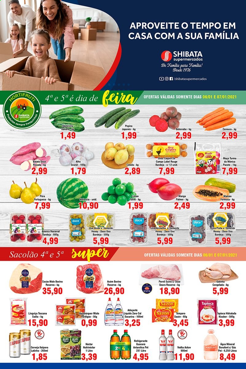 Folheto Shibata Supermercados - 06/01/2021 - 12/01/2021. Página 1
