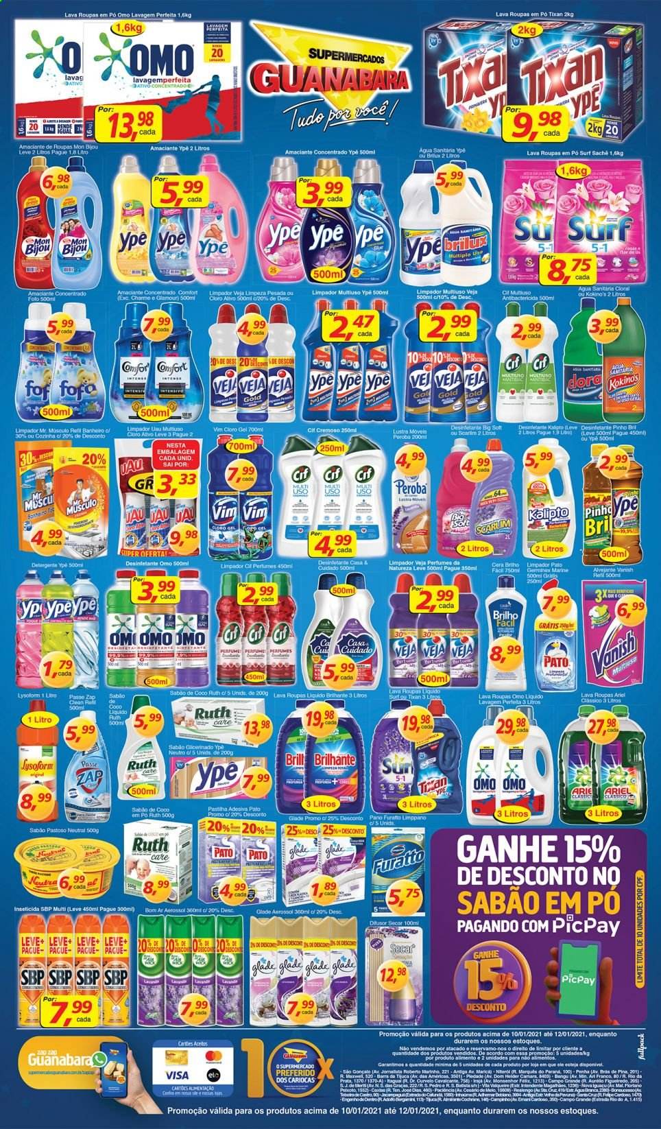 Folheto Supermercados Guanabara - 10/01/2021 - 12/01/2021. Página 11