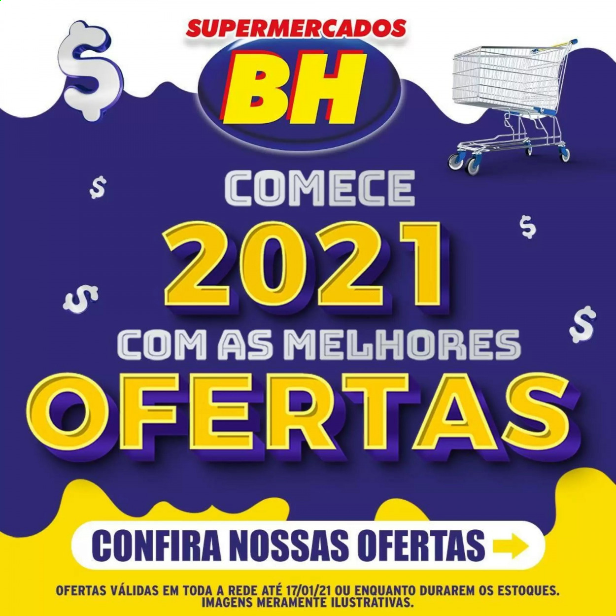 thumbnail - Folheto Supermercados BH - 12/01/2021 - 17/01/2021.