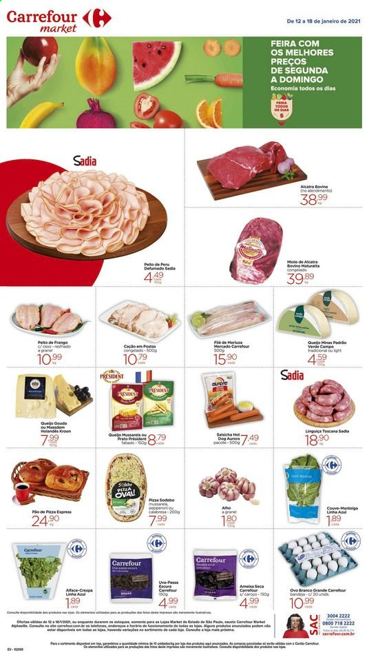Folheto Carrefour Market - 12/01/2021 - 18/01/2021. Página 1
