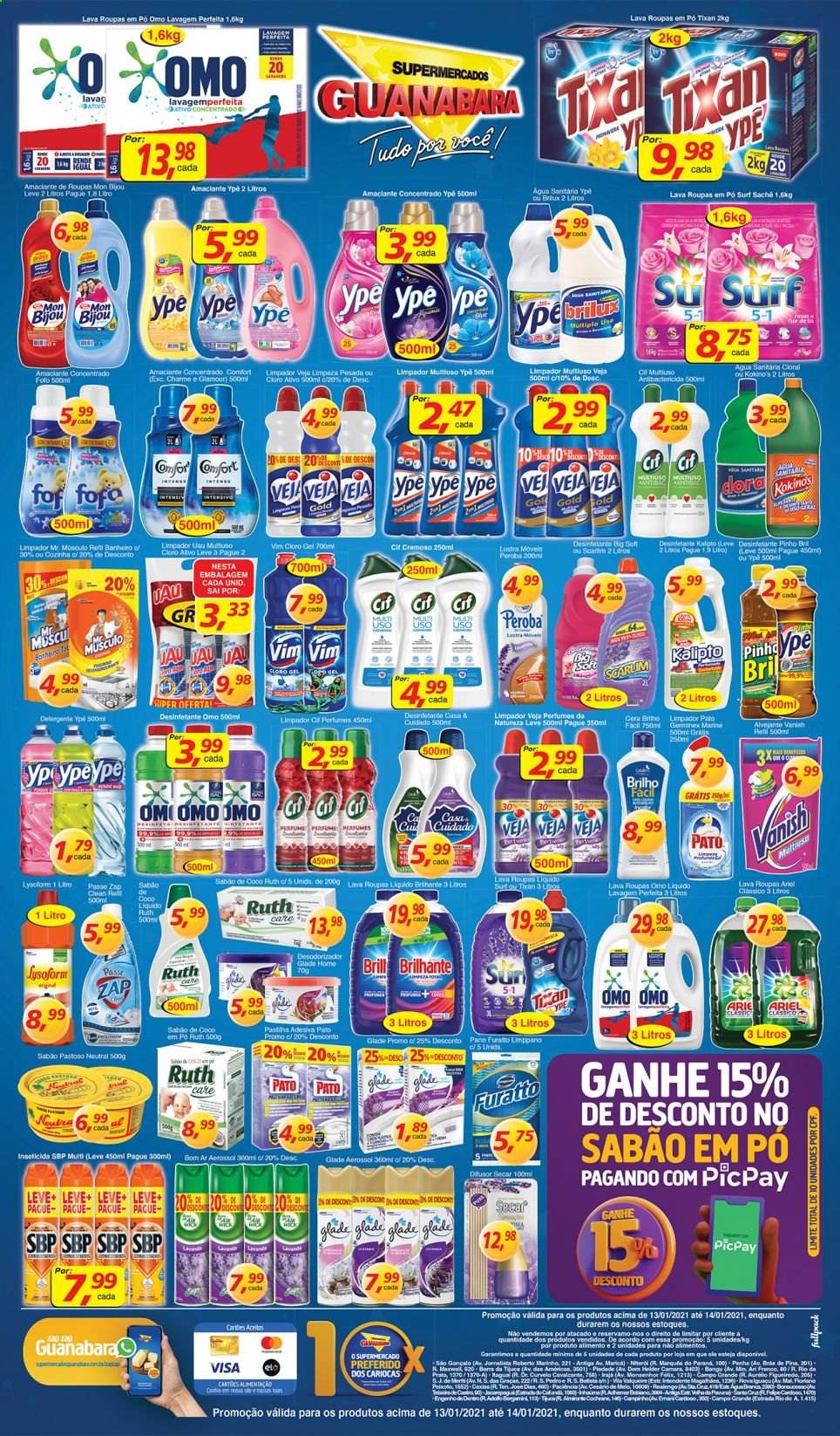 Folheto Supermercados Guanabara - 13/01/2021 - 14/01/2021. Página 11